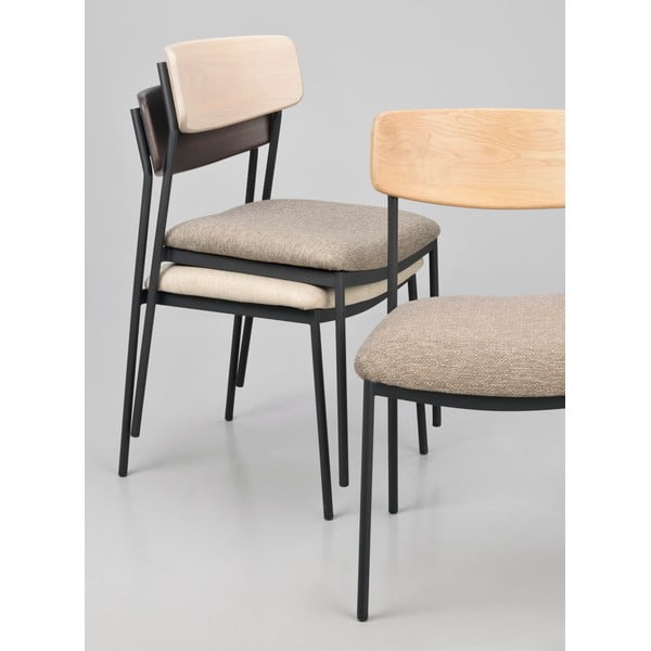 Sedie da pranzo in colore beige-naturale in set da 2 Maymont - Rowico-image-2