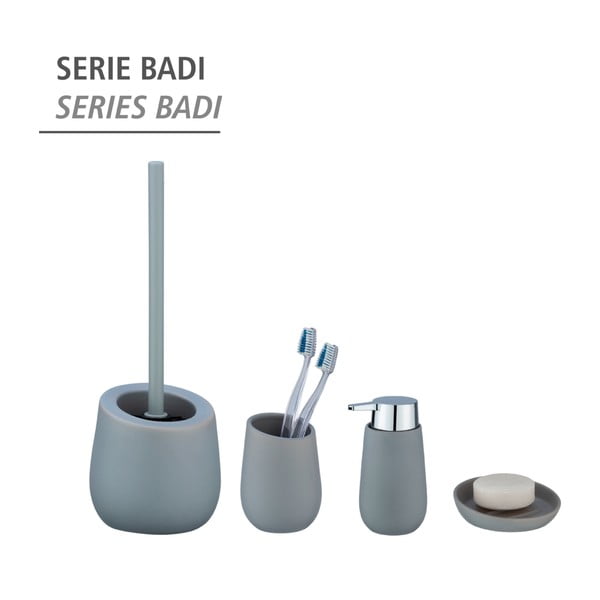Scopino in ceramica grigio Badi - Wenko-image-2