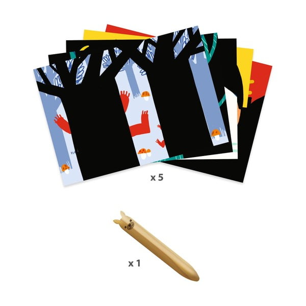 Immagini da grattare Zvířátka - Djeco-image-3