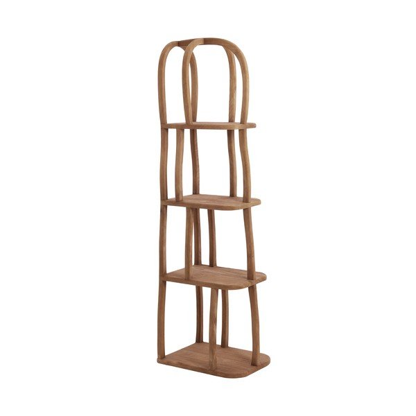 Scaffale di colore naturale in mango massiccio 53x175x40 cm Lowe – Light & Living