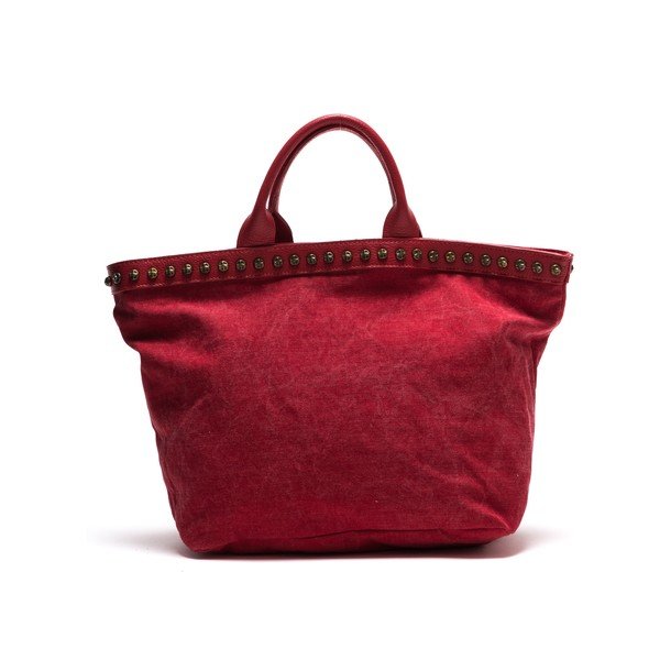 Kožená kabelka Anna Luchini 8037 Rosso