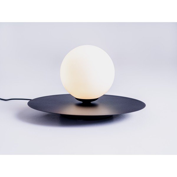 Lampada da tavolo nera con paralume in vetro (altezza 17 cm) Skiva Ball - CustomForm-image-4