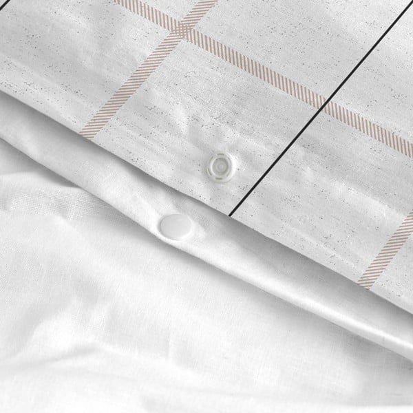 Copripiumino in cotone Tartan, 200 x 200 cm Nordica - Blanc-image-4