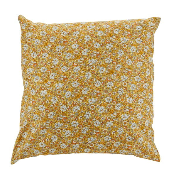 Cuscino decorativo in cotone giallo, 45 x 45 cm - Bahne & CO