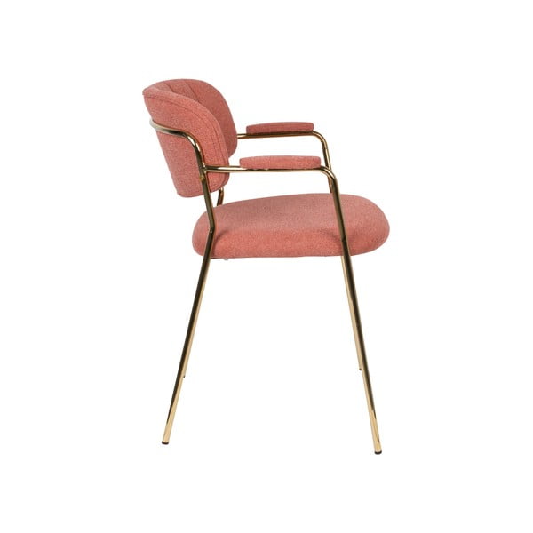 Sedie da pranzo rosa in un set di 2 Jolien - White Label-image-3