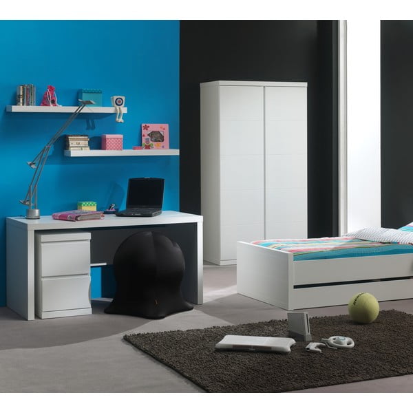 Scrivania bianca, lunghezza 70 cm Lara - Vipack-image-1