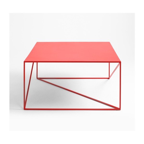 Tavolino rosso Custom Form Memo, larghezza 80 cm - CustomForm-image-4