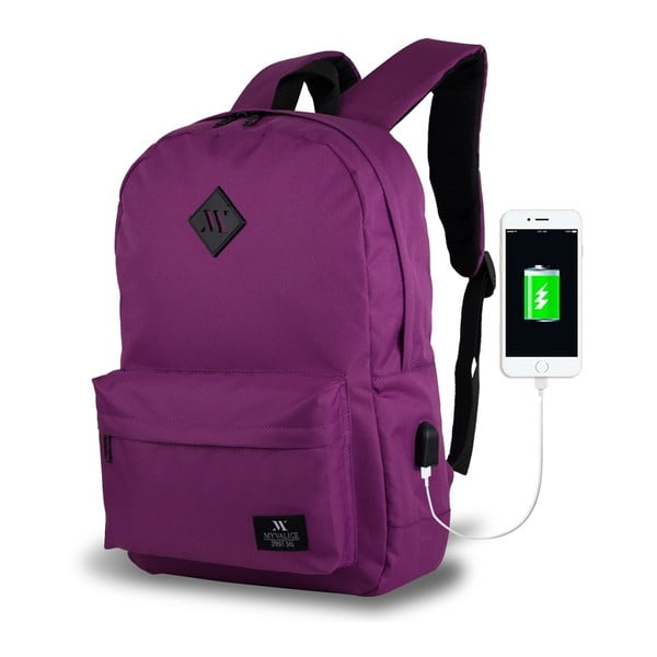 Zaino viola con porta USB My Valice SPECTA Smart Bag - Myvalice