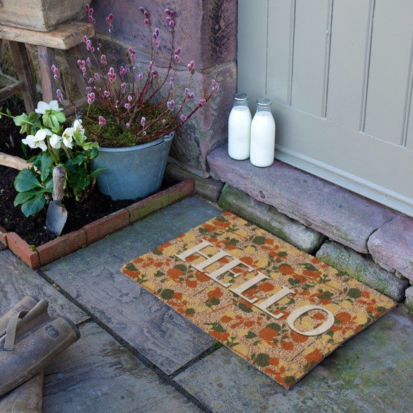 Zerbino in fibre di cocco 40x60 cm Hello Floral – Artsy Doormats-image-3