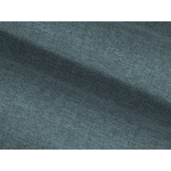 Divano con penisola blu Lisa - Micadoni Home-image-1