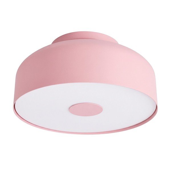 Plafoniera rosa in acciaio ø 30 cm Omiq – Sollux