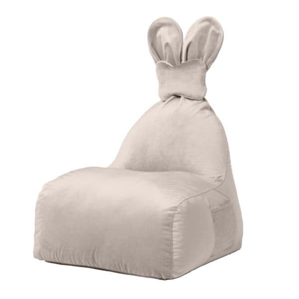 Borsa da divano per bambini beige Funny Bunny - The Brooklyn Kids