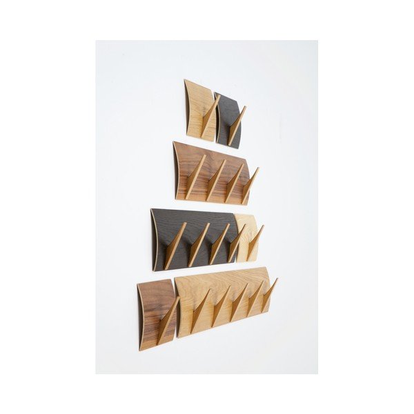 Scaffale da parete in legno massiccio Noce Grande Naki - Woodman-image-1