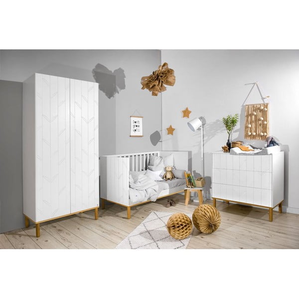 Cassettiera bianca per bambini Toteme Botanic - BELLAMY-image-4