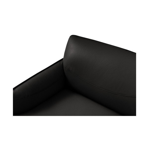 Poltrona in pelle nera Neso - Windsor & Co Sofas-image-4