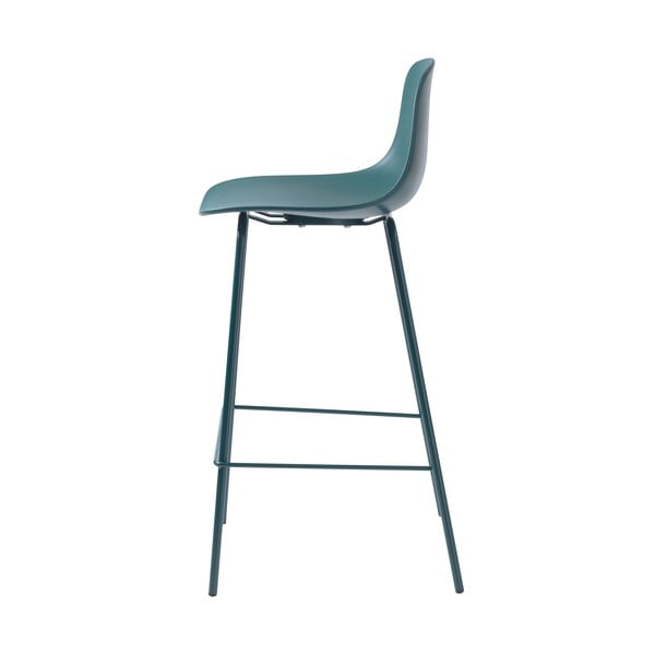 Sgabello da bar color petrolio in plastica (altezza della seduta 67,5 cm) Whitby – Unique Furniture-image-4