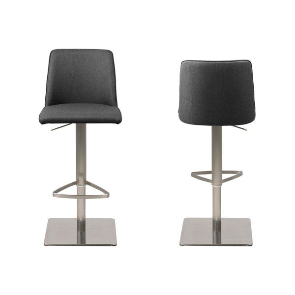 Sedia da bar grigio scuro Avanja - Actona-image-2