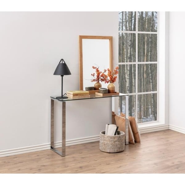 Consolle in argento 110x40 cm Katrine - Actona-image-1