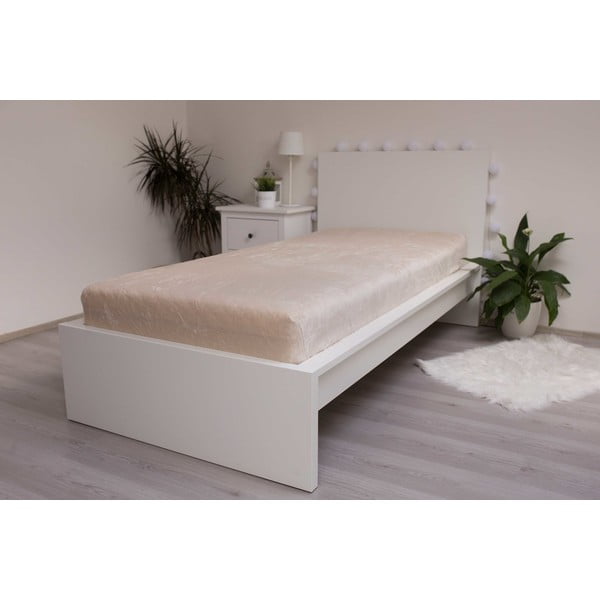 Lenzuolo con angoli color crema in microflanella 180x200 cm Basic – Jerry Fabrics-image-2