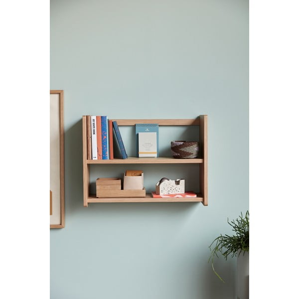 Scaffale a 3 piani in rovere naturale 60 cm Nomad - Hübsch-image-2