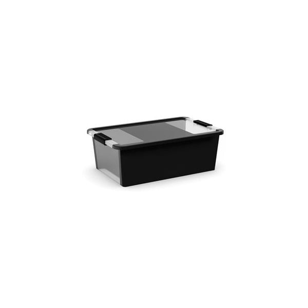Scatola con coperchio nera in plastica 55x35x19 cm Bi-Box M – KIS