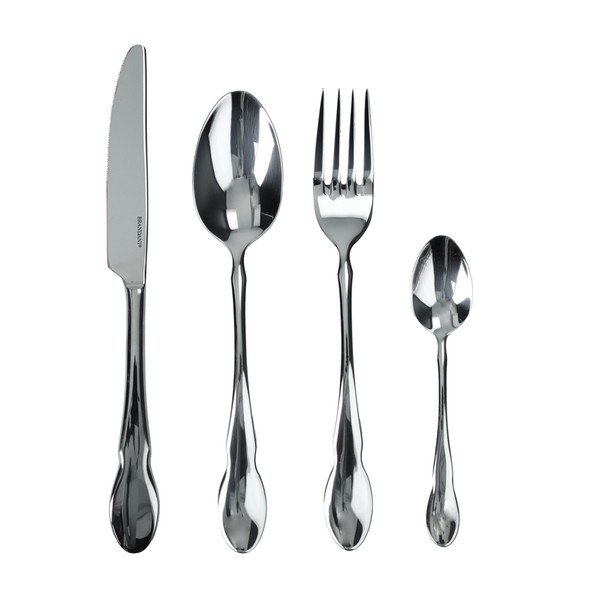 Posate argentate in acciaio inox 24 pz per 6 persone – Brandani