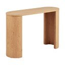 Tavolo consolle di colore naturale con effetto rovere 38x114 cm Bibione – House Nordic