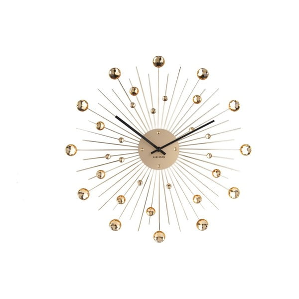 Orologio di colore oro, ø 50 cm Sunburst - Karlsson