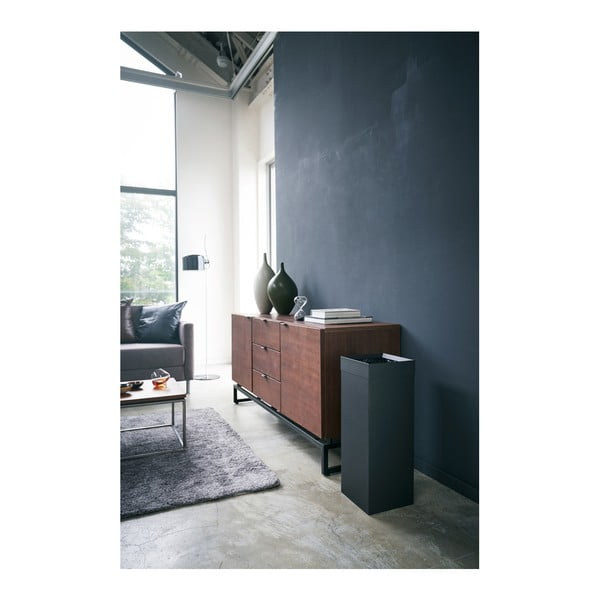 Bidone nero in metallo 27 L Tall - YAMAZAKI-image-1