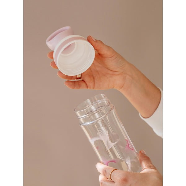 Bottiglia da viaggio bianca e viola da 0,8 l Flow - Equa-image-2