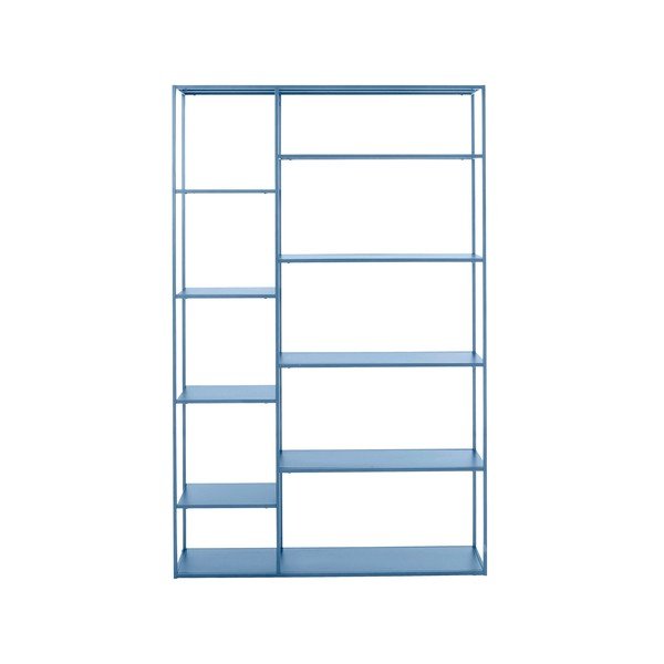 Libreria in metallo blu 120x188 cm Sisto - Støraa-image-3