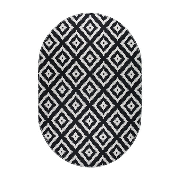 Tappeto lavabile bianco e nero 160x230 cm - Vitaus