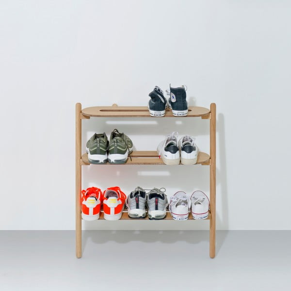 Scarpiera in legno di quercia Heel - Wireworks-image-1