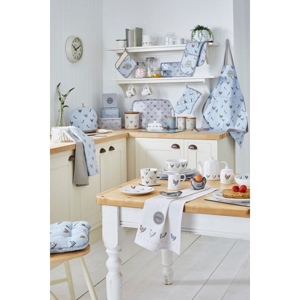 Grembiule da cuoco in cotone blu Contadini, misura 3,5 mm, diametro. L - Cooksmart ®-image-1