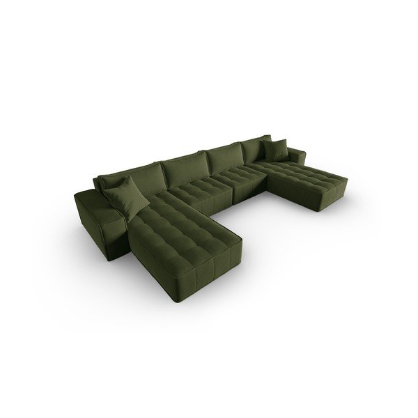 Divano angolare verde Mike - Micadoni Home-image-3