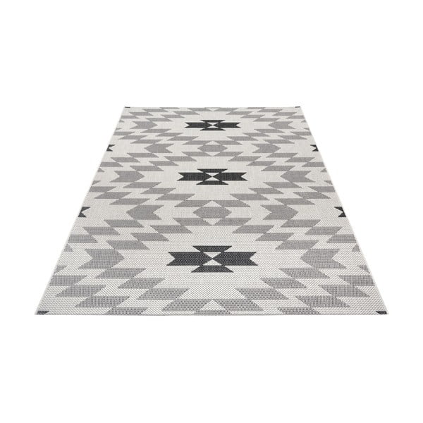 Tappeto da esterno bianco e nero Geo, 160 x 230 cm - Ragami-image-2