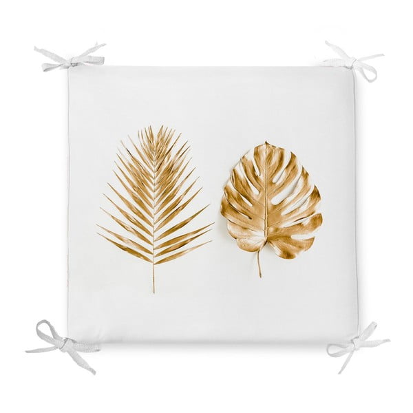 Divano in misto cotone Golden Leaves, 42 x 42 cm - Minimalist Cushion Covers