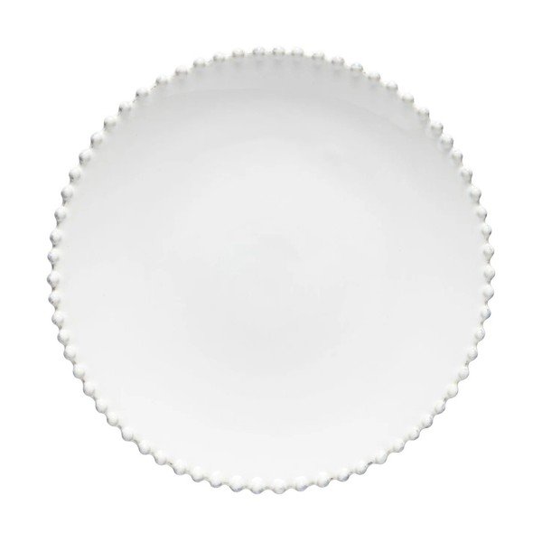 Piatto in gres bianco , ⌀ 28 cm Pearl - Costa Nova