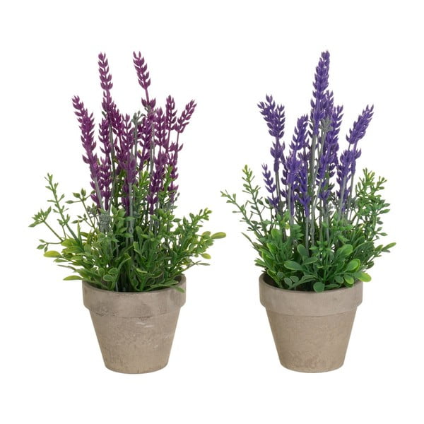 Lavanda artificiale 2 pezzi (altezza 27 cm) - Casa Selección