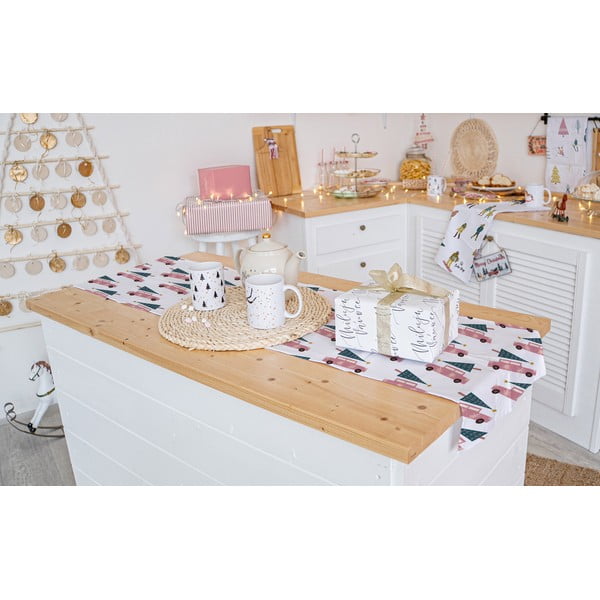 Runner da tavola in cotone con motivo natalizio 40x140 cm Christmas Ride - Butter Kings-image-1