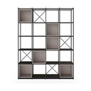 Libreria nera e crema 140x179 cm Anya - Marckeric