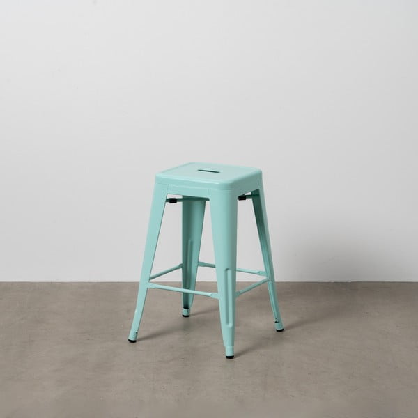 Set di sedie da bar turchese in metallo 2 pz (altezza della seduta 61 cm) – Ixia-image-1