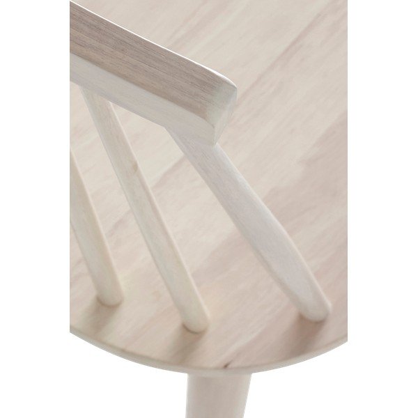 Set di sbagelli da bar colore naturale chiaro in legno di cauciù massiccio 2 pz (altezza della seduta 45 cm) Jolina – Ellos Home-image-4