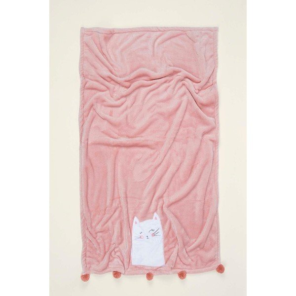 Coperta per neonato in cotone rosa 75x120 cm Kitty - Mijolnir-image-1