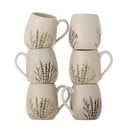 Tazze in set beige in gres 6 pz 400 ml Bea – Bloomingville