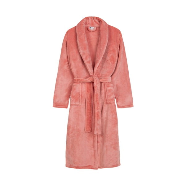 Accappatoio rosa in micropile M/L Polyvelvet – Good Morning