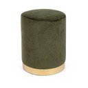 Poggiapiedi verde scuro con rivestimento in velluto Lucilla – Yes Everyday
