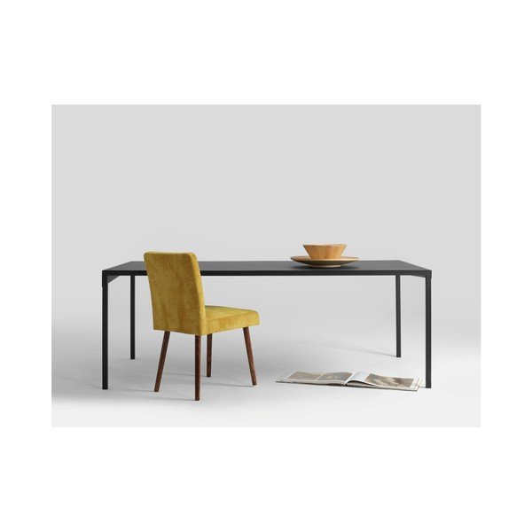 Tavolo da pranzo in metallo nero Custom Form Obroos, 200 x 100 cm - CustomForm-image-4
