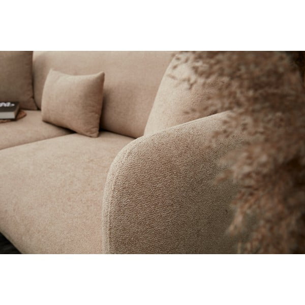 Divano angolare beige (con penisola a sinistra/con chaise lounge) Simena – Balcab Home-image-4