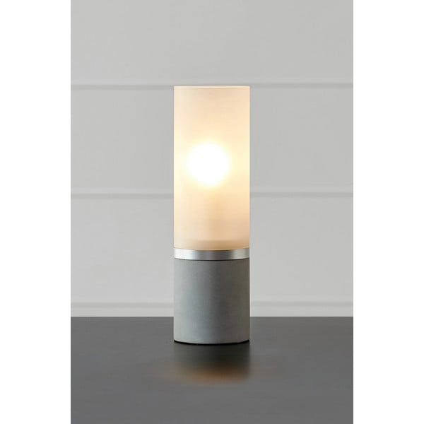 Lampada da tavolo in cemento bianco-grigio (altezza 30 cm) Molo - Markslöjd-image-1